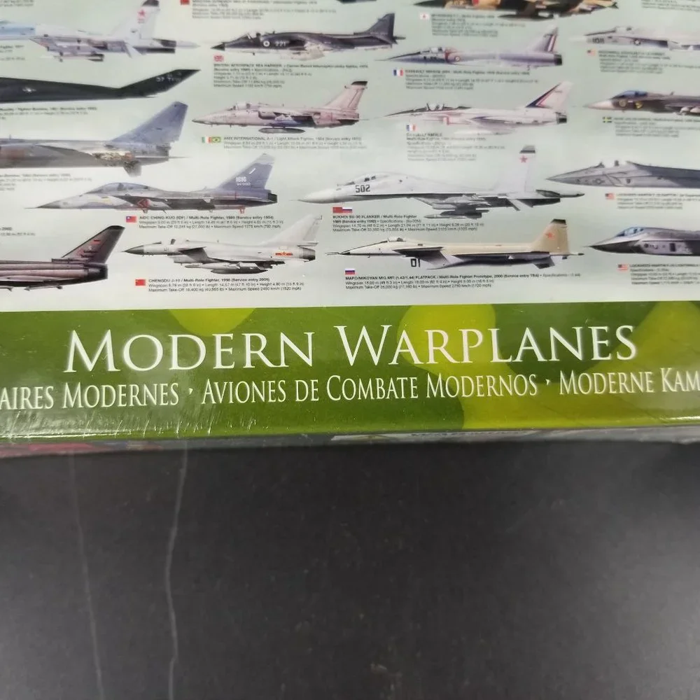 Fighter War Air Plane Puzzle Jigsaw 1000 Piece Modern Military Aero Hobby NEW